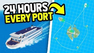 Can You Visit EVERY PORT In 24 HOURS Roblox Cruise Ship Tycoon [upl. by Cesaria]