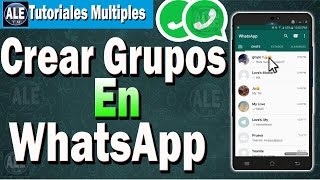 Como Crear Grupos En WhatsApp  Hacer Un Grupo En WhatsApp [upl. by Joshuah789]