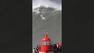 AS MAIORES ONDAS DO MUNDO EM NAZARÉ PORTUGAL  🎥 Alexandre Ribas [upl. by Neom]