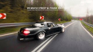 Mountain And Street Drifting In A V8 Miata  NIGHTRIDE [upl. by Terle]