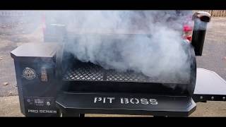 Pit Boss 1100 Pro First Burn [upl. by Mesics]