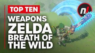 Top 10 Best Weapons in The Legend of Zelda Breath of the Wild ft Arekkz [upl. by Rees]