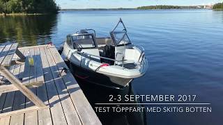 Test av toppfart med skitig skrovbotten Yamarin Cross 64 br [upl. by Seel]