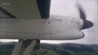 Air New Zealand De Havilland Canada Dash 8300 Landing Gisborne Airport [upl. by Edouard]