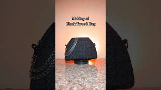 I made a Quilted Black Tweed Bag 🖤 handmadebags bagdesigner designerbag bag [upl. by Bernadette]