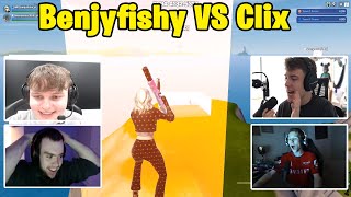 Benjyfishy and Mongraal VS Clix amp MrSavage 2v2 Realistic PvP [upl. by Hollerman947]