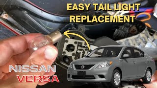 20122019 NISSAN VERSA SEDAN Brake Light Repair Taillight Housing Removal And Bulb Replacement [upl. by Erving]