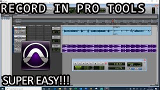 How to record in pro tools  Super easy method and setup Record a song in pro tools [upl. by Antonino]