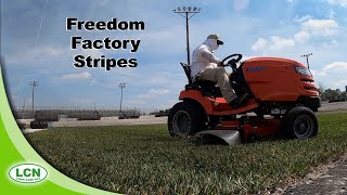 Lawn Tractor Review Striping With Simplicity Broadmoor 52quot Riding Tractor [upl. by Nesiaj612]