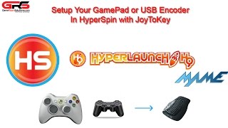 HyperSpin HyperLaunch Arcade Controls Setup JoyToKey and Gamepad [upl. by Zoldi873]