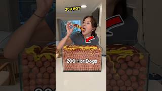 200 Hot Dogs Eaten for Viral Fame 🌭🔥shorts [upl. by Arlee]