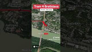 Tram line 4 Bratislava bratislava slovakia tram travelboast travel slovensko tramway [upl. by Adnirim]