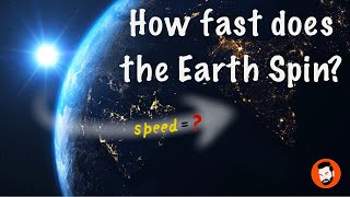 How fast does the earth rotates Calculate the rotational speed of earth about its axis 🌍 [upl. by Vandyke623]