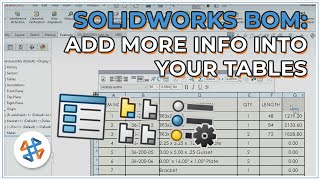 How to Add Extra Columns amp Equations to SOLIDWORKS BOMs [upl. by Llewej]