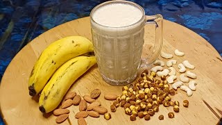 Healthy Banana Milkshake  Chana Banana khajoor Milkshake  Protein Milkshake [upl. by Massingill]