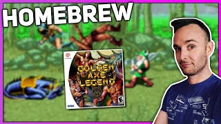 SEGA DREAMCAST HOMEBREWPORT REVIEW  GOLDEN AXE LEGENDS [upl. by Kareem]