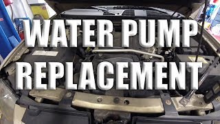 CHEVY TRAILBLAZER WATER PUMP REPLACEMENT HOWTO [upl. by Nappie]