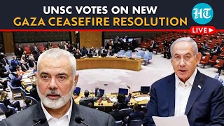 LIVE  UN Security Council Votes On New Draft Resolution Seeking Immediate Ceasefire In Gaza [upl. by Berry]