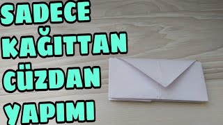 Kağıttan cüzdan yapımı [upl. by Rostand460]