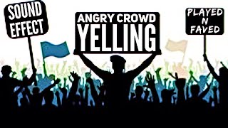 Angry Crowd Yelling Sound Effect  Sound Of Crowd Complaining  Moaning Shouting People  Free [upl. by Housum]