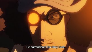 Aokiji Practically Telling Blackbeard Hes Part of Sword English Sub [upl. by Ruenhs724]