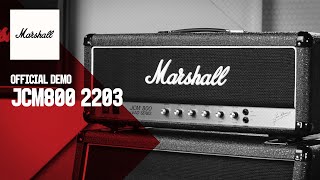 Marshall JCM800 2203  Product Demo  Marshall [upl. by Redna]