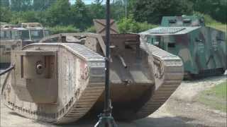 German and British WW1 tanks in action [upl. by Casaleggio]