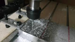 CNC 3040 With 22KW Spindle  Cutting Aluminium [upl. by Rennerb58]