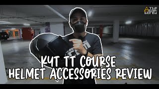 KYT  TT Course TTC  Dark Smoked Visor  3D Rear Spoiler  Antifog Insert  Review [upl. by Mufinella]