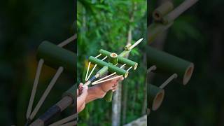 Bamboo creations with Bamboo archer bamboo Diy Slingshots Bambooart [upl. by Esiuqcaj]