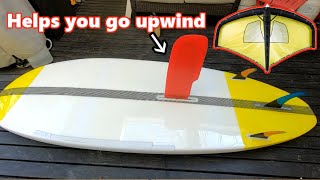 How to Wing Surf Upwind on a SUP by Installing a Centerboard [upl. by Oster]