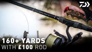 160 YARD CAST with the Daiwa SUPER SPOD  Adam Dawes  Daiwa Carp [upl. by Ydnic]