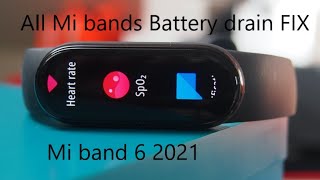 xiaomi mi band 5 and 6 battery drain fix 2021 [upl. by Alison290]