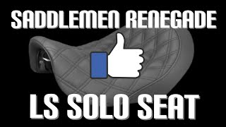 Saddlemen Renegade LS Solo Seat 2017 HD Dyna Street Bob Review [upl. by Aicekat25]