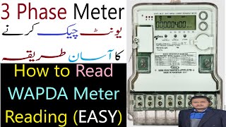 How to Read 3 Phase Electric Meter in Pakistan  Industrial Meter  WoF Digital  Faisal Shah [upl. by Epotimet]