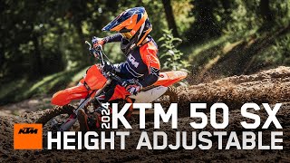 2024 KTM 50 SX – Adjust optimize race  KTM [upl. by Alleinad]