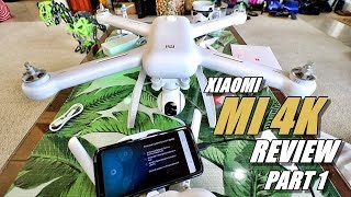 XIAOMI MI Drone 4K Review  Part 1 InDepth  Unboxing Inspection Setup amp UPDATING [upl. by Jahdal]