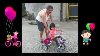 A ​2yearold Toddler learns how to ride a tricycle [upl. by Aria548]