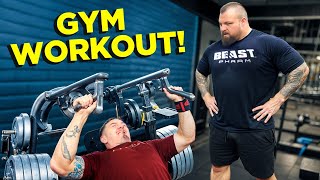 Learning from quotThe Beastquot Eddie Hall at the Gym  Tom Aspinall VLOGS [upl. by Owiat]