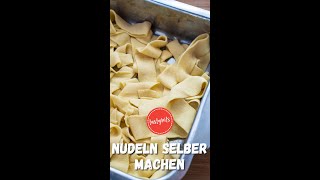 Nudeln SELBER MACHEN  aus nur 2 Zutaten [upl. by Naga]