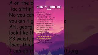 Ciara  Ride ft Ludacris Lyrics shorts [upl. by Calabrese]