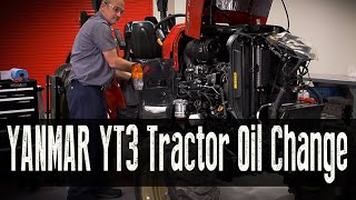 Yanmar Academy YT3 Tractor Oil Change [upl. by Nelleh]