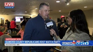 Checking in at the olmsted county GOP watch party [upl. by Anerat270]