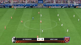 SC Freiburg vs West Ham United 05102023 UEFA Europa League EA FC 24 PS5 [upl. by Analihp]