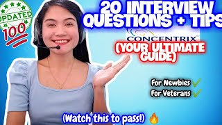 20 CONCENTRIX INTERVIEW QUESTIONS AND TIPS FOR NEWBIES AND TENURED 2024 UPDATED  NAYUMI CEE 🌻 [upl. by Odelle]