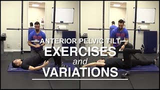 Anterior Pelvic Tilt core exercises with challenging variations [upl. by Junius]