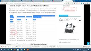 tablas de ISR mensual y anual en Contpaqi Nóminas [upl. by Artemed]