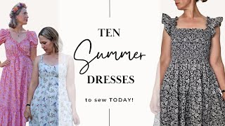 10 Simple Summer Sundresses to Sew NOW [upl. by Tab391]