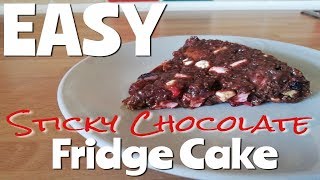 Sticky Chocolate Fridge Cake with marshmallow How to make EASY dessert no bake Mary Berry recipe [upl. by Norrab604]