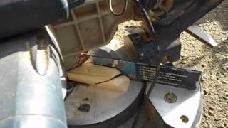 MACAllister Slide Mitre Saw Demo 01 [upl. by Madora]